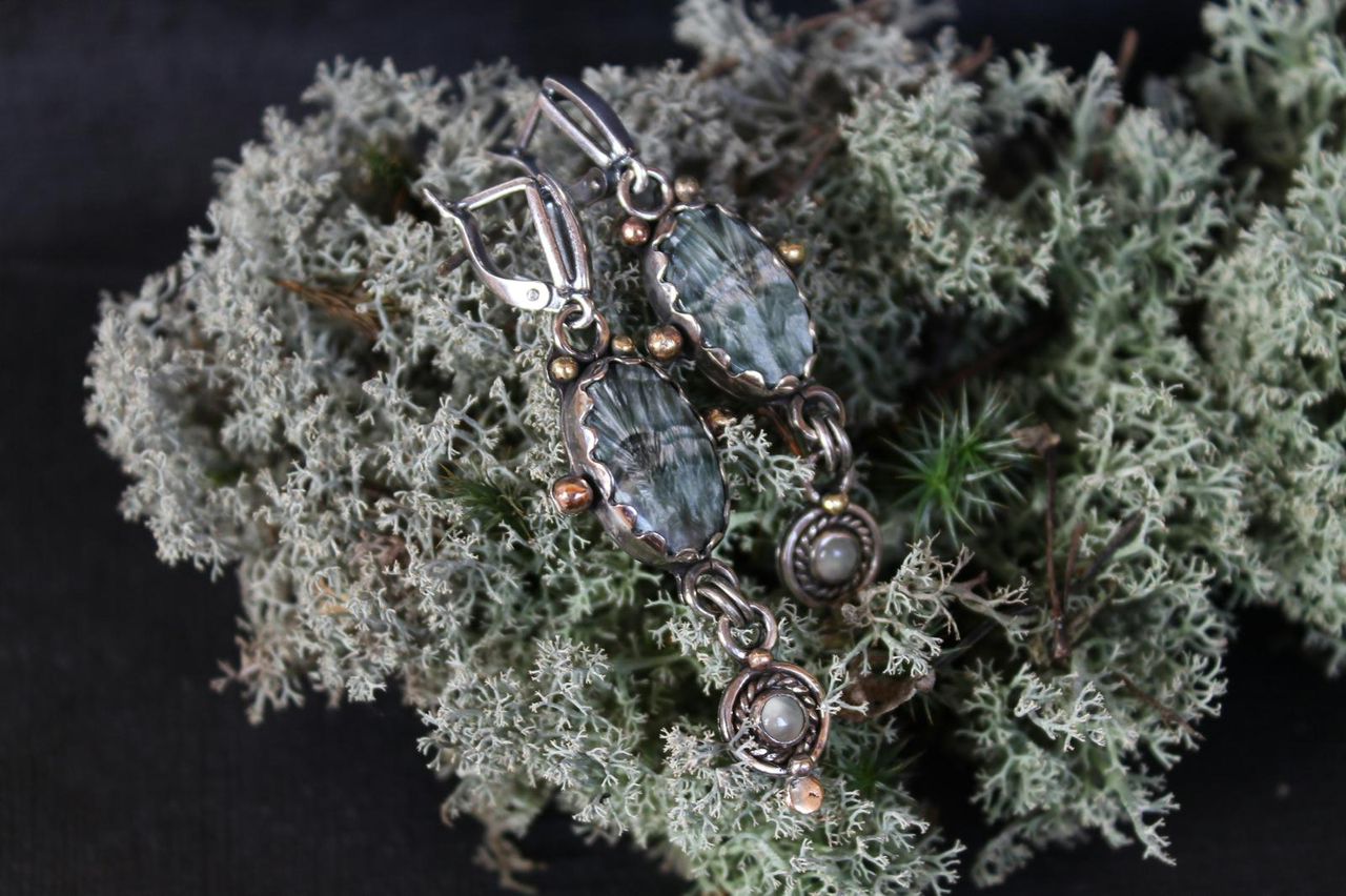 Boucles d'oreilles en pierre naturelle